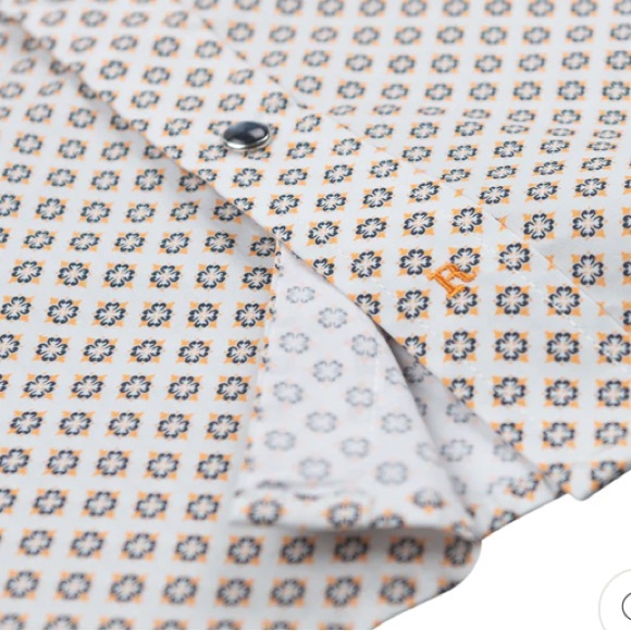 ✨ Resistol Princeton snap medallion printed button up shirt. - Picture 9 of 10